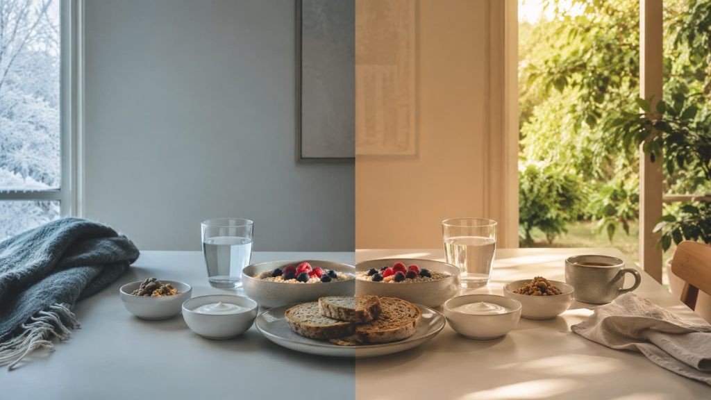 ¿Por qué el mismo alimento puede sentarte bien en invierno y no en verano?