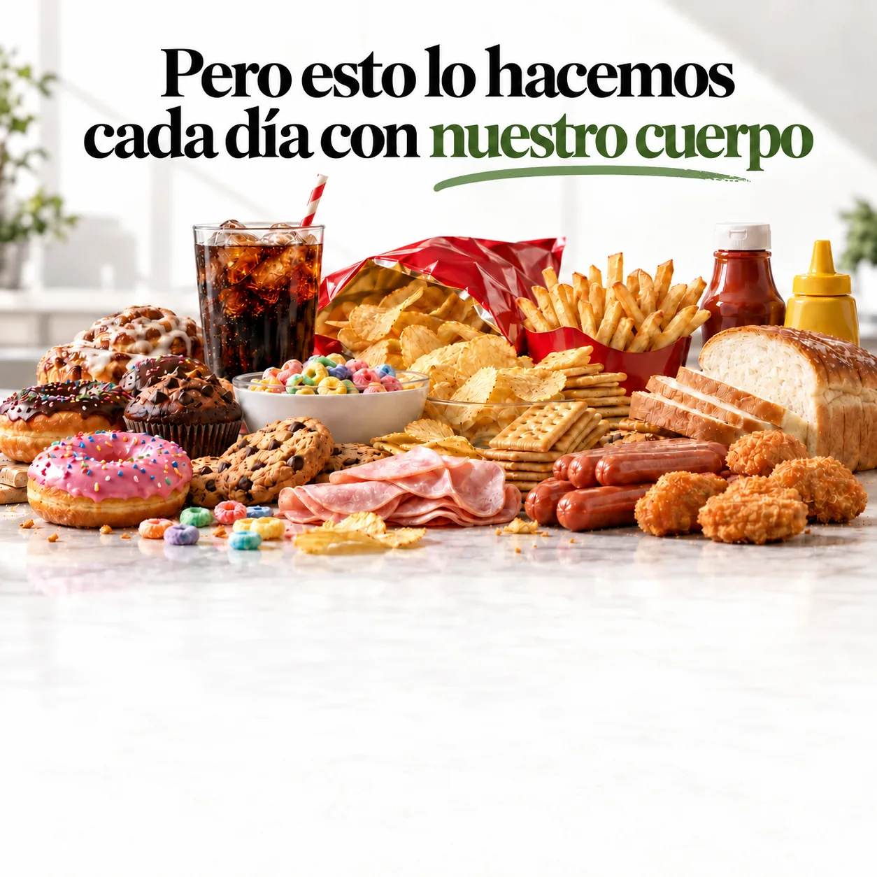 Ultraprocesados, azúcares añadidos y harinas refinadas